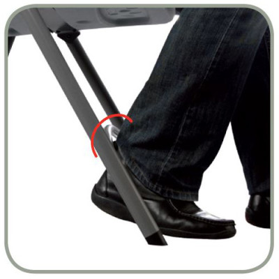 Plastic folding chair ZOWN OTTO CHAIR - gray