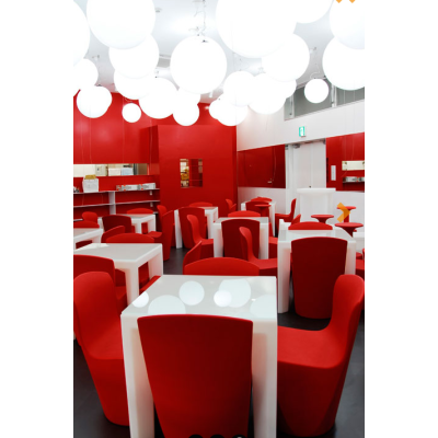 Plastic garden chair ALEX CHAIR - gray