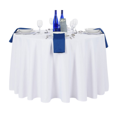 Restaurant tablecloth HOTELUM BLISS - Ø 300 cm, white, 100% PE with Teflon treatment