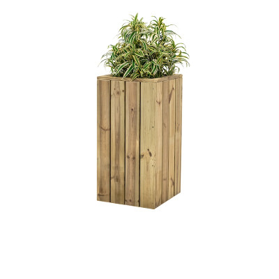 ZOWN Atrium wooden flower pot, 40 x 40 x 80 cm, 25 l