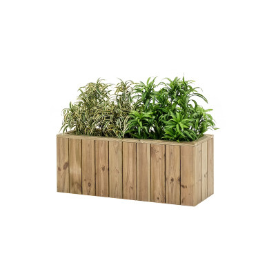 ZOWN Atrium wooden flower pot, 100 x 34 x 40 cm, 61 l