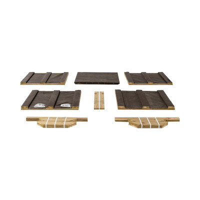 ZOWN Atrium wooden planter, 100 x 100 x 100 cm, 712 l