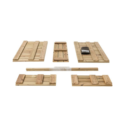 ZOWN Atrium wooden flower pot, 120 x 34 x 40 cm, 74 l