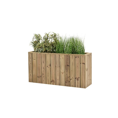 ZOWN Atrium wooden flower pot, 120 x 34 x 60 cm, 74 l