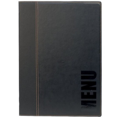 Securit Trendy A4 menu - black