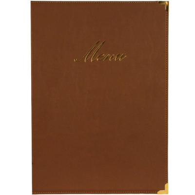 Menu Securit Classic A4 - brown