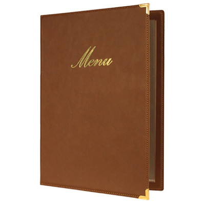 Menu Securit Classic A4 - brown
