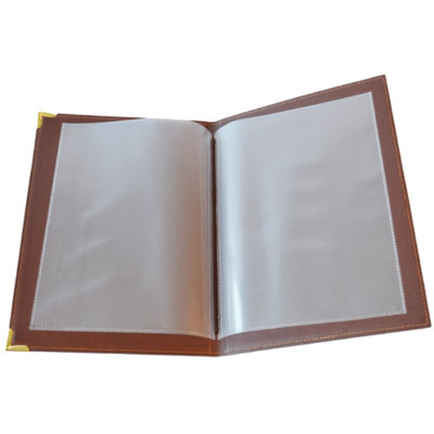 Menu Securit Classic A5 - brown