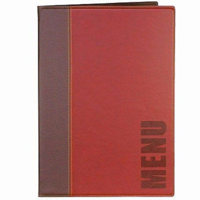 Securit Trendy A5 menu - burgundy red