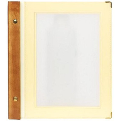 Securit Wood Line A5 menu - beige