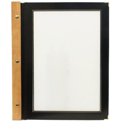 Securit Wood Line A5 menu - black