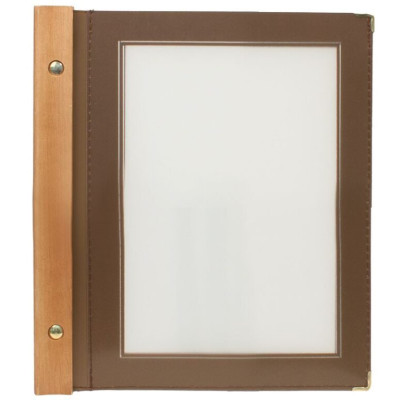 Menu Securit Wood Line A5 - brown