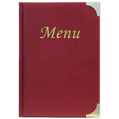 Menu Securit Basic A5 - burgundy red