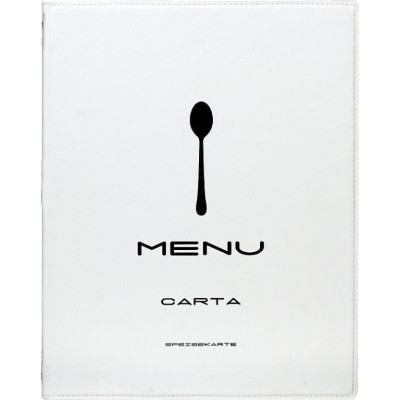 Securit Design A4 menu - white