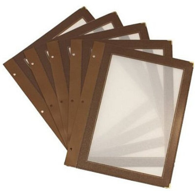 Set of inserts Securit Wood Line A5 - brown