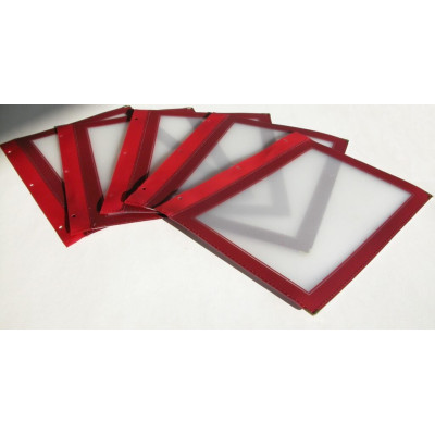Set of inserts Securit Wood Line A5 - wine red