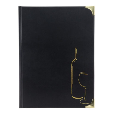 Securit Basic A4 wine list - black