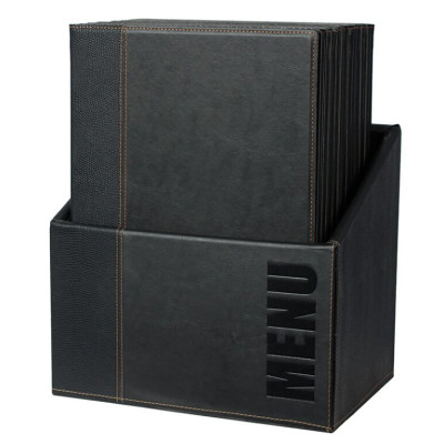 Box with Securit Trendy meal tickets - black