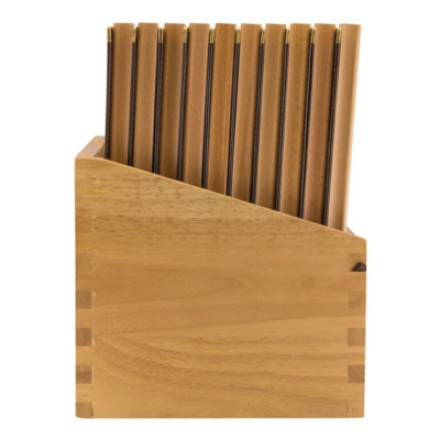 Box with menus Securit Wood Line - brown