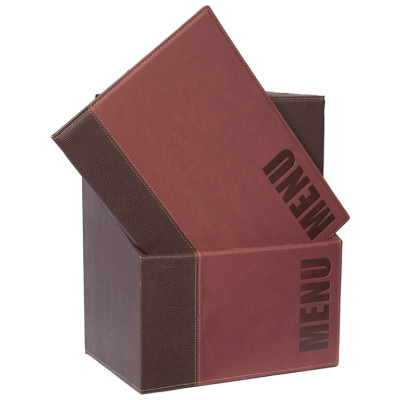 Securit Trendy menu box - burgundy red