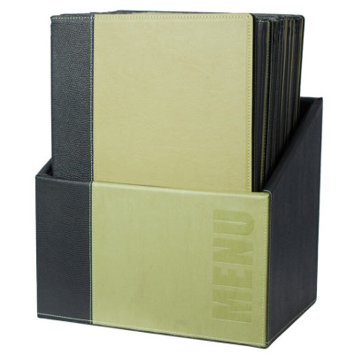 Box with Securit Trendy meal tickets - green