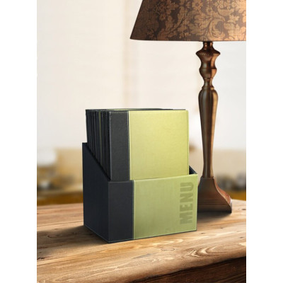 Box with Securit Trendy meal tickets - green