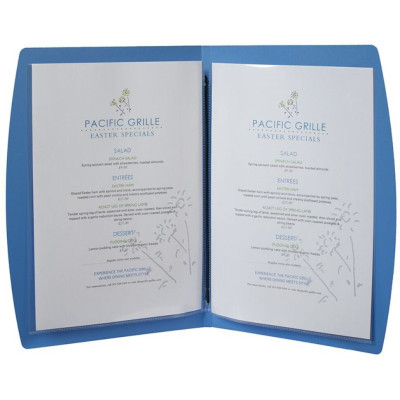 Menu Securit RIO A4 - blue