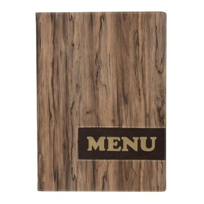 Menu Securit Design A4 - wood