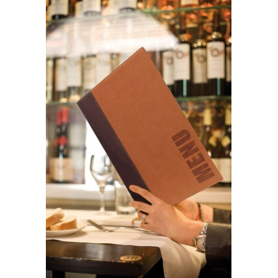 Menu Securit Trendy A4 - light brown