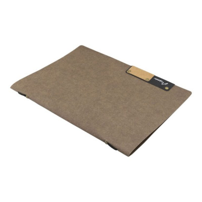 Menu card A5 Nature, with one insert (4 pages), made of cellulose, brown