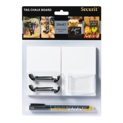 20 white labeling labels A7 (washable) + 1 black marker