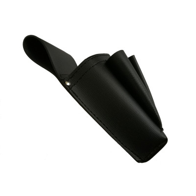 Leatherette set - cash register (black, ribbed, 2 zips) and New Barex pocket