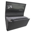 Waiter cashier bag - 2 zippers, leatherette, black