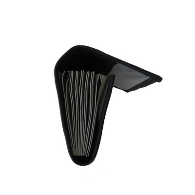 Waiter cashier bag - 2 zippers, leatherette, black