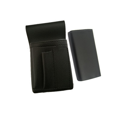 Leatherette set - cash register (black, imitation leather, 2 zips) and New Barex pocket