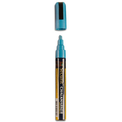 Securit marker with liquid chalk 2 - 6 mm - blue