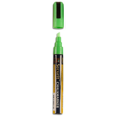 Securit marker with liquid chalk 2 - 6 mm - green