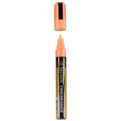 Securit marker with liquid chalk 2 - 6 mm - orange