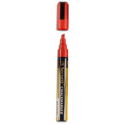 Securit marker with liquid chalk 2 - 6 mm - red