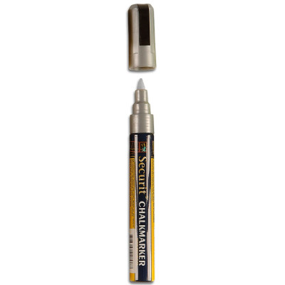Securit marker with liquid chalk 2 - 6 mm - silver
