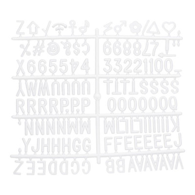 Additional letters, numbers and characters to the boards with the letters