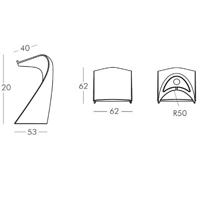 Lectern SWISH, white