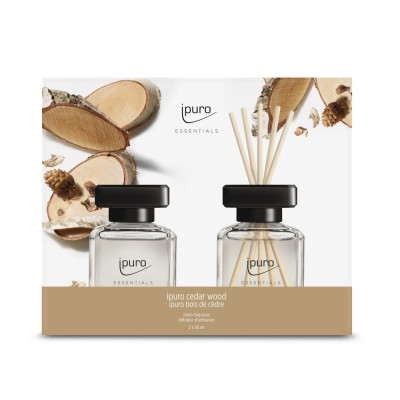 Gift set ESSENTIALS cedar wood (2x50 ml)