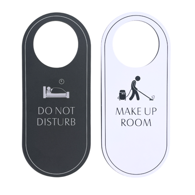 HOTELUM "Do not disturb / Clean up" door tag, paper, 12×5 cm (MOQ: 1000PCS/BOX)
