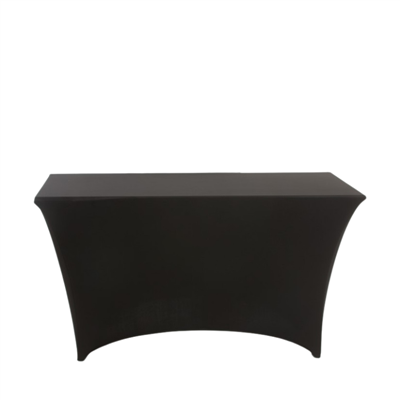 Catering elastic cover HOTELUM ESSENCE, 183x76 cm, black, 350 g/m²