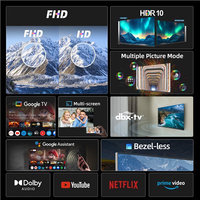 CHiQ LF32FT – FHD LED Google TV, 32” (81 cm)