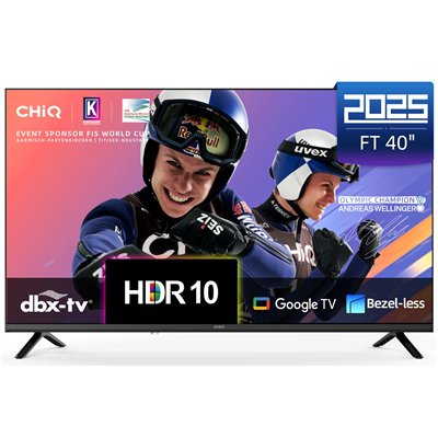 CHiQ L40FT – FHD LED Google TV, 40” (102 cm), 2+2 year warranty