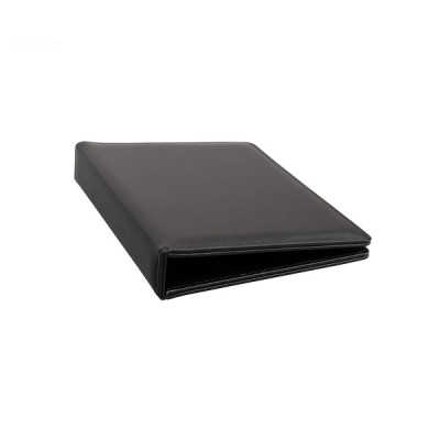 Leather binder A5 193 x 245 x 40 mm The Londoner Noir, black (Sale is possible only in quantities of 4 pieces)