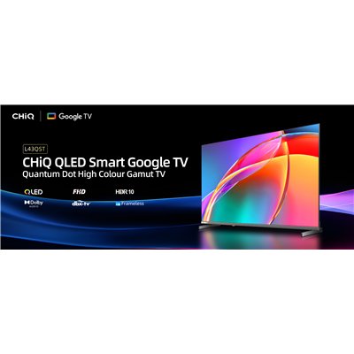 CHiQ L43QST – FHD QLED Google TV with Android TV 14, 43” (109 cm), 2+2 year warranty
