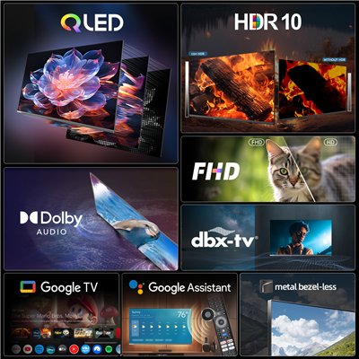 CHiQ L43QST – FHD QLED Google TV with Android TV 14, 43” (109 cm), 2+2 year warranty